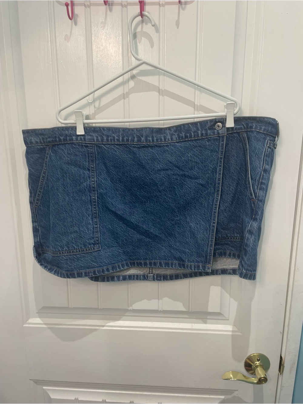 Abercrombie & Fitch Dark Blue Denim Mini Skirt